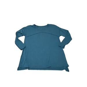 Lululemon Hit Unwind Long Sleeve  Teal womens yoga shirt size 10-12?